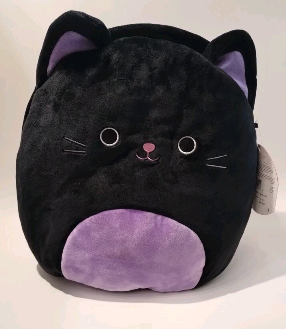 Squishmallow Autumn The Black Cat 12” Purple Halloween Rare Soft Plush Kelly Toy